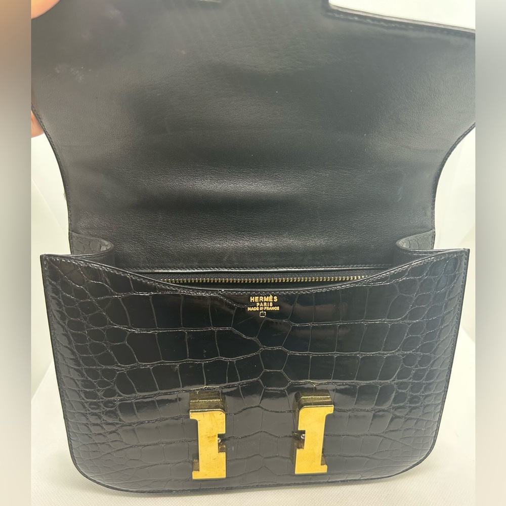 Hermes Constance 24 Black Alligator Vintage Bag - Picture 7 of 16